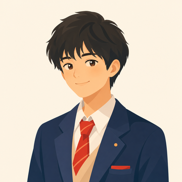 男子学生のイラスト